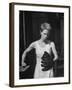 Actress Julie Harris, Punching a Baseball Glove in Scene from Play "Member of the Wedding"-Eliot Elisofon-Framed Premium Photographic Print