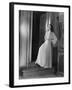 Actress Katharine Hepburn in Costume on the Set of Her Broadway Play "The Philadelphia Story"-Alfred Eisenstaedt-Framed Premium Photographic Print