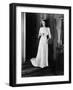 Actress Katharine Hepburn in Pleated Evening Dress on the Set of "The Philadelphia Story"-Alfred Eisenstaedt-Framed Premium Photographic Print