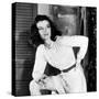 Actress Katharine Hepburn on the Set of Her Broadway Play "The Philadelphia Story"-Alfred Eisenstaedt-Stretched Canvas