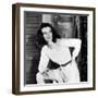 Actress Katharine Hepburn on the Set of Her Broadway Play "The Philadelphia Story"-Alfred Eisenstaedt-Framed Premium Photographic Print