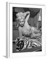 Actress Kim Novak in Title Role Performing Hoochie-Coochie Dance in the Movie "Jeanne Eagels"-J^ R^ Eyerman-Framed Premium Photographic Print