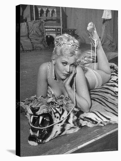 Actress Kim Novak in Title Role Performing Hoochie-Coochie Dance in the Movie "Jeanne Eagels"-J^ R^ Eyerman-Stretched Canvas