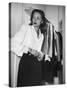 Actress Lauren Bacall at Gotham Hotel-Nina Leen-Stretched Canvas
