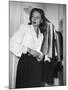 Actress Lauren Bacall at Gotham Hotel-Nina Leen-Mounted Premium Photographic Print