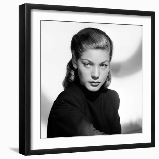 Actress Lauren Bacall born September 16th, 1924 in New York as Betty Joan Perske, here 1947 (b/w ph-null-Framed Photo