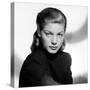 Actress Lauren Bacall born September 16th, 1924 in New York as Betty Joan Perske, here 1947 (b/w ph-null-Stretched Canvas