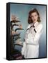 Actress Lauren Bacall born September 16th, 1924 in New York as Betty Joan Perske, here 1948 (photo)-null-Framed Stretched Canvas