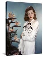 Actress Lauren Bacall born September 16th, 1924 in New York as Betty Joan Perske, here 1948 (photo)-null-Stretched Canvas