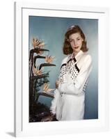 Actress Lauren Bacall born September 16th, 1924 in New York as Betty Joan Perske, here 1948 (photo)-null-Framed Photo