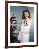 Actress Lauren Bacall born September 16th, 1924 in New York as Betty Joan Perske, here 1948 (photo)-null-Framed Photo