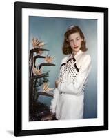 Actress Lauren Bacall born September 16th, 1924 in New York as Betty Joan Perske, here 1948 (photo)-null-Framed Photo