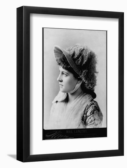 Actress Lillie Langtry-Napoleon Barony-Framed Photographic Print