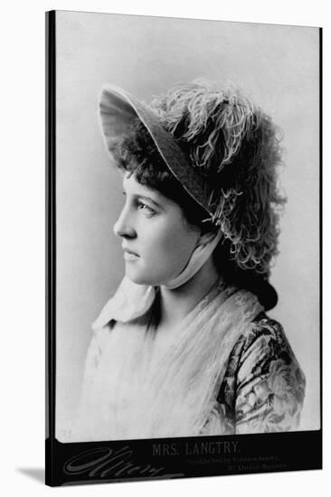 Actress Lillie Langtry-Napoleon Barony-Stretched Canvas