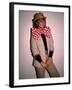 Actress Linda Blair, Wearing over Sized Bow Tie-Ann Clifford-Framed Premium Photographic Print