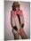Actress Linda Blair, Wearing over Sized Bow Tie-Ann Clifford-Mounted Premium Photographic Print