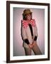 Actress Linda Blair, Wearing over Sized Bow Tie-Ann Clifford-Framed Premium Photographic Print