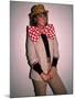 Actress Linda Blair, Wearing over Sized Bow Tie-Ann Clifford-Mounted Premium Photographic Print