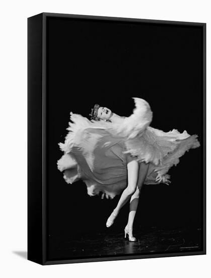 Actress Lucille Ball Dancing in Scene from the Film "The Big Street"-John Florea-Framed Stretched Canvas