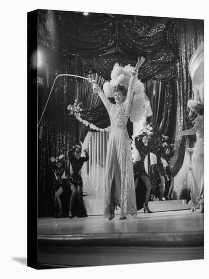 Actress Lucille Ball Performing in a Scene from the Movie "The Ziegfeld Follies"-null-Stretched Canvas