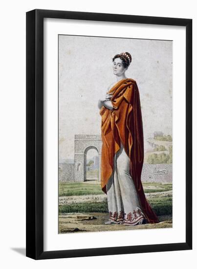 Actress Madame Morandi in Role of Camilla, Act I Scene II of Horatio, 1640-Pierre Corneille-Framed Giclee Print