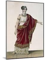 Actress Mademoiselle George in Role of Clytemnestra, Act Four, Scene Three from Iphigenia, 1674-Jean Racine-Mounted Giclee Print