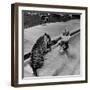 Actress Marilyn Maxwell Playing with a Tiger in a Pool-Allan Grant-Framed Premium Photographic Print