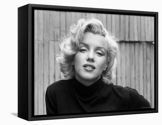 Actress Marilyn Monroe at Home-Alfred Eisenstaedt-Framed Stretched Canvas