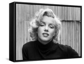 Actress Marilyn Monroe at Home-Alfred Eisenstaedt-Framed Stretched Canvas