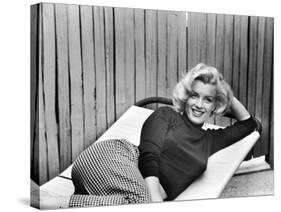 Actress Marilyn Monroe at Home-Alfred Eisenstaedt-Stretched Canvas