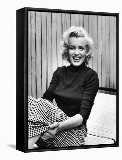 Actress Marilyn Monroe at Home-Alfred Eisenstaedt-Framed Stretched Canvas