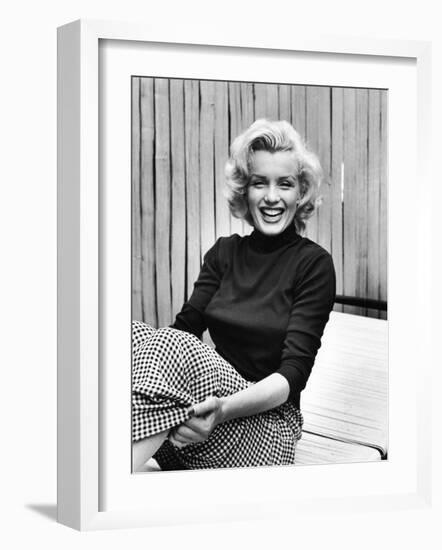 Actress Marilyn Monroe at Home-Alfred Eisenstaedt-Framed Premium Photographic Print