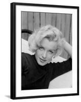 Actress Marilyn Monroe at Home-Alfred Eisenstaedt-Framed Premium Photographic Print