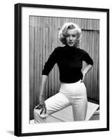 Actress Marilyn Monroe at Home-Alfred Eisenstaedt-Framed Premium Photographic Print