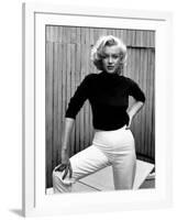 Actress Marilyn Monroe at Home-Alfred Eisenstaedt-Framed Premium Photographic Print