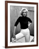 Actress Marilyn Monroe at Home-Alfred Eisenstaedt-Framed Premium Photographic Print