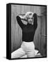Actress Marilyn Monroe Playfully Elegant, at Home-Alfred Eisenstaedt-Framed Stretched Canvas