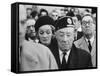 Actress Marlene Dietrich, at Memorial Service for John F. Kennedy, Headquarters of American Legion-Ralph Crane-Framed Stretched Canvas