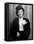 Actress Marlene Dietrich Wearing Tuxedo, Top Hat, and Holding Cigarette at Ball for Foreign Press-Alfred Eisenstaedt-Framed Stretched Canvas