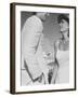 Actress Melina Mercouri and Tony Perkins in Greece to Make Movie "S.S. Phaedra"-James Burke-Framed Premium Photographic Print