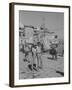 Actress Melina Mercouri and Tony Perkins on Island of Hydra During Filming of "S.S. Phaedra"-null-Framed Premium Photographic Print