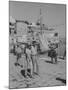 Actress Melina Mercouri and Tony Perkins on Island of Hydra During Filming of "S.S. Phaedra"-null-Mounted Premium Photographic Print