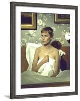 Actress Mia Farrow During Filming of the Motion Picture "A Dandy in Aspic"-Bill Eppridge-Framed Premium Photographic Print