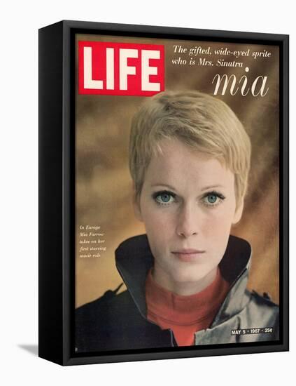 Actress Mia Farrow, May 5, 1967-Alfred Eisenstaedt-Framed Stretched Canvas