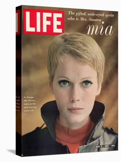 Actress Mia Farrow, May 5, 1967-Alfred Eisenstaedt-Stretched Canvas