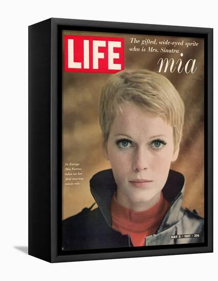 Actress Mia Farrow, May 5, 1967-Alfred Eisenstaedt-Framed Stretched Canvas