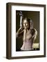 Actress Peggy Lipton in a Recording Studio-Vernon Merritt III-Framed Premium Photographic Print