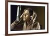 Actress Peggy Lipton in a Recording Studio-Vernon Merritt III-Framed Photographic Print