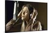 Actress Peggy Lipton in a Recording Studio-Vernon Merritt III-Stretched Canvas