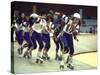 Actress Raquel Welch in Roller Skating Derby, Filming of Motion Picture "The Kansas City Bomber"-Bill Eppridge-Stretched Canvas